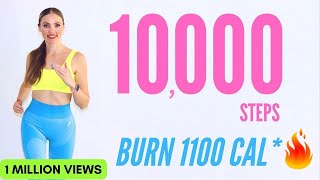 10000 Step Challenge For Weight Loss 🔥/ 10k Step Workout / Cardio Exercises At Home