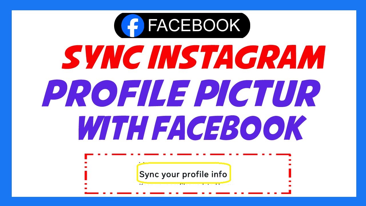How To Sync Instagram Profile Picture With Facebook - YouTube