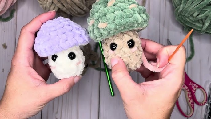 Crochet Eyes with yarn substitute for Plastic Safety Eyes in 3 Sizes! 