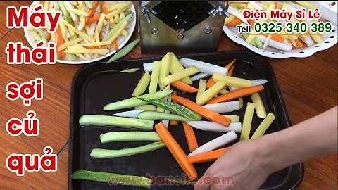 Máy thái sợi - cắt sợi - xắt sợi khoai tây, củ cải, cà rốt, dưa chuột,khoai lang, khoai môn cỡ 14mm