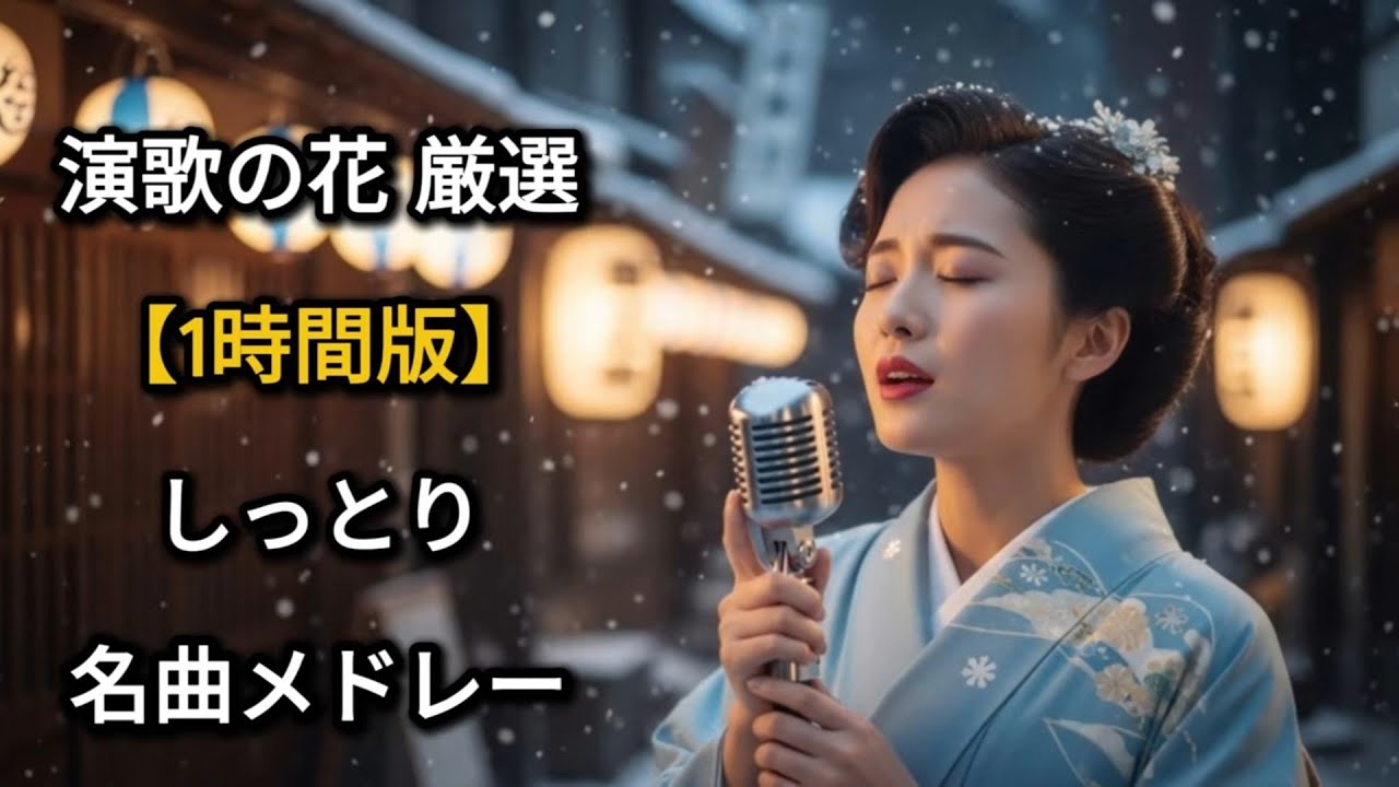 昭和演歌 厳選名曲メドレー｜1時間版｜しっとり心に沁みる懐かしの演歌