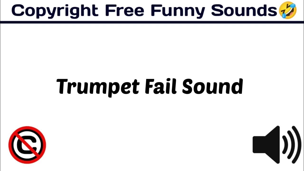 Trumpet Fail Sound / Popular & Funny Sound Effect / funny /[ Copyright