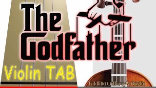 The Godfather - Theme - Violin - Play Along Tab Tutorial chords