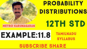 12th Std Maths Example 11.8 A six die is marked 1 on one face 2 on two of its faces and 3 on remaini