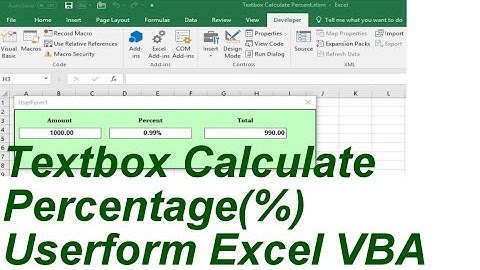 Textbox Percentage format Excel VBA