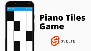 Create Simple Piano Tiles Game using HTML, CSS & JavaScript | Svelte screenshot 1
