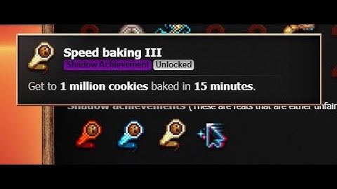 How to get the Speed Baking III achievement fast in Cookie Clicker