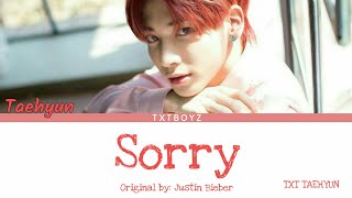 Vignette de la vidéo "TXT TAEHYUN- Sorry lyrics"