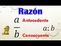 Qué es una razón en matemáticas