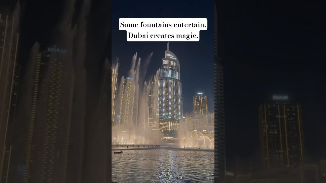 Burj Khalifa Fountain ✨🌊 | World’s Most Iconic Water Show 