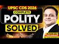UPSC CDS 2026 - Complete Polity Solved | M Puri Sir | Sarrthi IAS