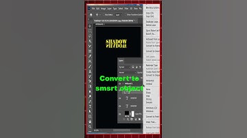 Adobe Photoshop with Text shadow effect