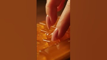 Honey Keyboard ASMR 🍯 | Oddly Satisfying #shorts