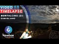 Luna piena, alba e nubi basse a Camigliano Montalcino (SI) del 9 Novembre 2022 - Timelapse