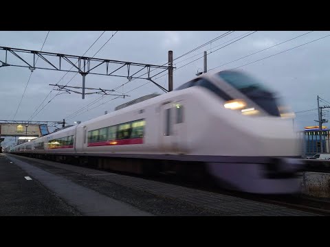 【115km/h通過】特急ひたち26号 東北本線内館腰駅 通過 12/10