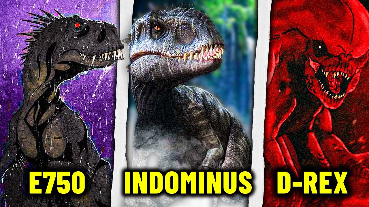 All 9 Hybrid Dinosaurs in Jurassic Park - The Entire Lore, Rebirth & World Explained