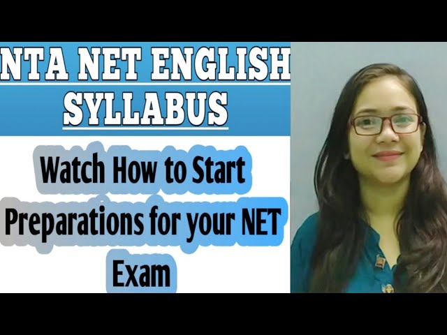 NTA NET ENGLISH SYLLABUS: Learn how to start preparations for Net English