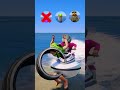 ¡El BOAT CHALLENGE con Tung Tung Sahur y Udin Din Din Dun se salió de control en GTA 5 #gta5 #shorts