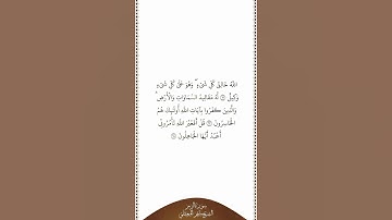 تلاوة في دقيقة | سورة الزمر | الآيات من ٦٢ إلى ٦٤ | الشيخ ماهر المعيقلي