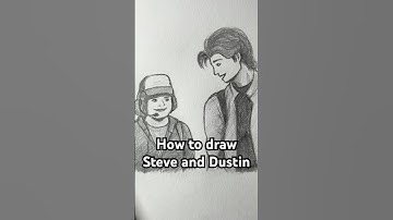 How to draw Steve and Dustin from Stranger Things! Easy! #art #strangerthings #howtodraw