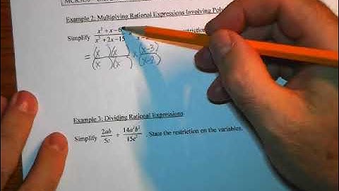 MCR3U - Multiplying and Dividing Rational Expressions