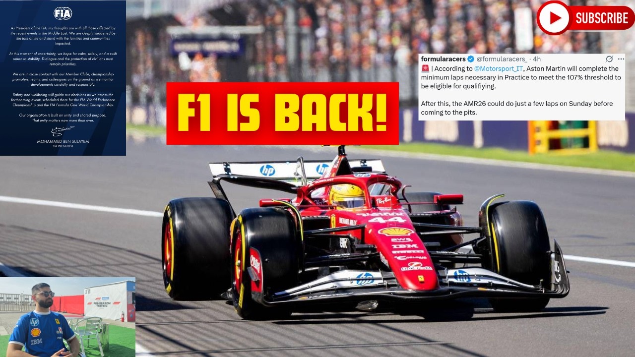 F1 Is BACK In Australia THIS WEEKEND! FIA Issue STATEMENT On Middle East! Aston Martin In TROUBLE