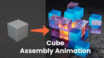 cube assembly animation in blender