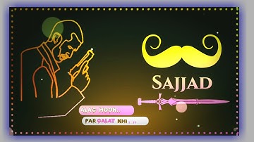 New Boy Attitude Name Art Video Status Editing Tutorial |Kinemaster Video Editing By Sajjad Creation