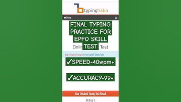 final typing practice for epfo ssa