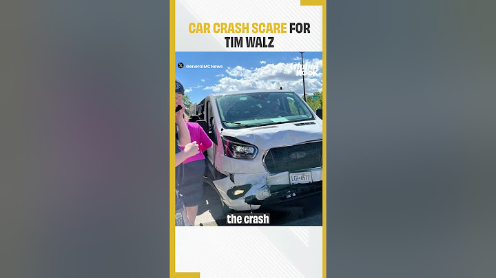 Tim Walz Motorcade Involved In Car Crash | US Presidential Elections