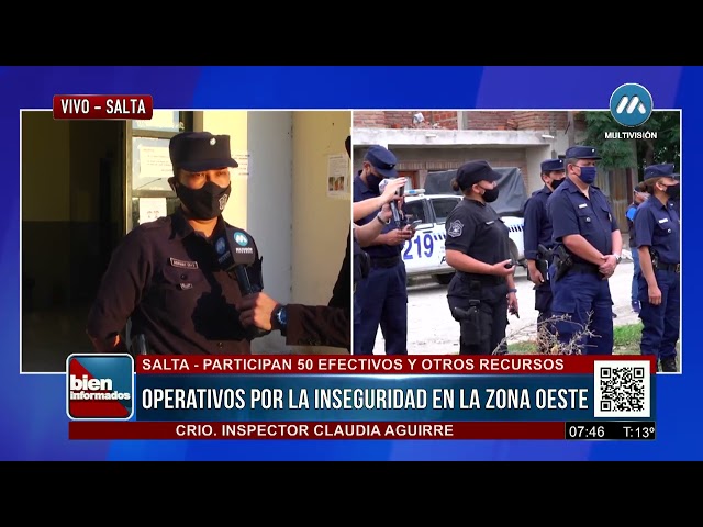 AMPLIO OPERATIVO POR LA INSEGURIDAD EN ZONA OESTE DE LA CIUDAD