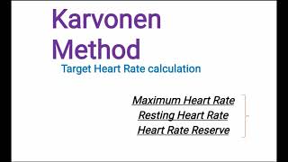 The karvonen formula explained || karvonen formula