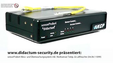 Temperatur und Luftfeuchte über Netzwerk messen mit sensorProbe4