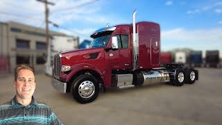 2 Units Available   Flame Red 2024 Peterbilt 567 with 72 inch Sleeper