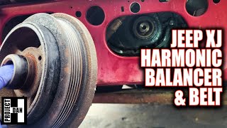 JEEP XJ HARMONIC BALANCER PULLEY & BELT INSTALL ON A 1999 CHILI PEPPER XJ CHEROKEE