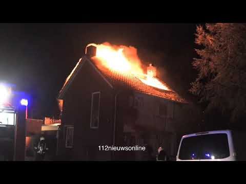 Uitslaande woningbrand in Boekel. Woning verloren. (12-03-2019)