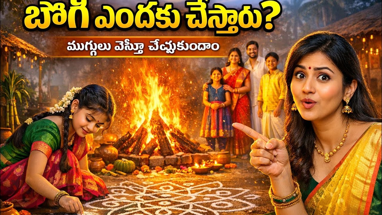 భోగి పండుగ ఎందుకు చేస్తారు? 🤔 ముగ్గు వేస్తే మాట్లాడుకుందాం🤗