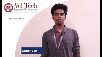 Student talk about Active learning Jigsaw methodology at Vel Tech