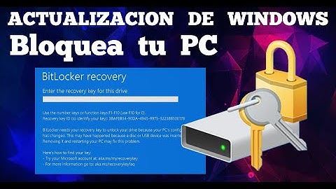 PELIGRO Actualización de Windows ACTIVA BITLOCKER | SOPTECO Informativo