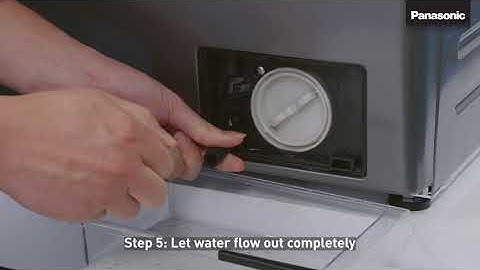 Panasonic Front Load Washers Maintenance - Drain Filter Maintenance