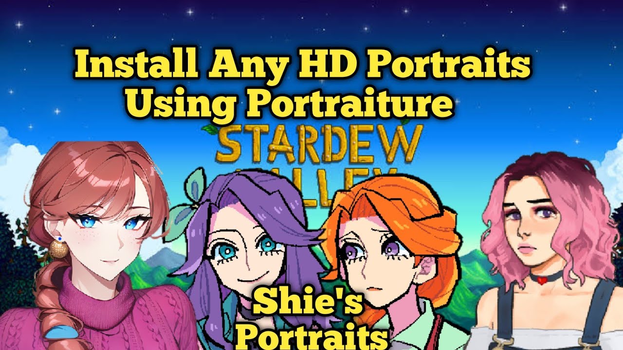 Stardew Valley Mod •• Anime HD Portraits Mod on Mobile 