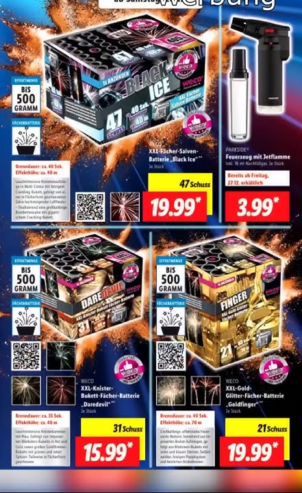 Lidl Feuerwerk Prospekt 2024/25 OFFIZIELL!🔥 YouTube