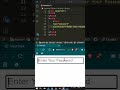 HTML Password Input Explained 🔐 | type="password" Full Tutorial for Beginners #html #tutorial