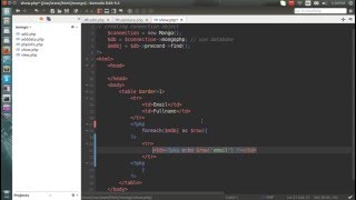 2. CRUD operations with php and mongodb - Showing/ GET data from MongoDB using PHP