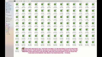 HOW TO APPLY A FINDER TAG TO MULTIPLE FILES AT ONCE IN MAC OS MOJAVE