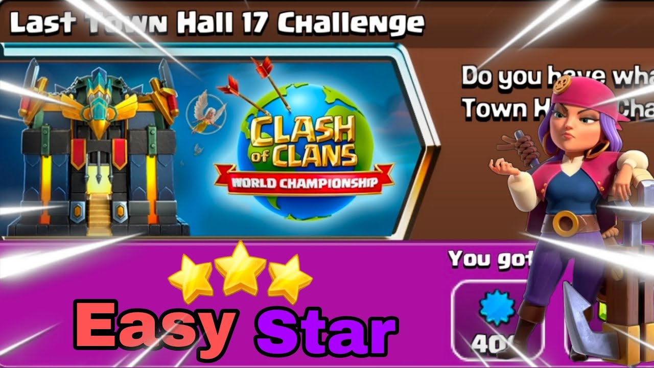 Townhall 17 Final Challenge || Th17 Challenge easy 3 star in Hindi 