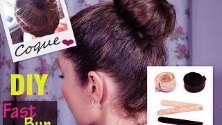 DIY:faÃ§a vocÃª mesma - Fast bun usando pulseira (passo a passo) â™¥