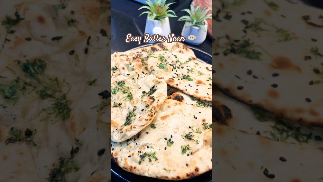 Простой рецепт наана без дрожжей | Мягкий наан для домашнего приготовления | Без тандыра #наан #м...