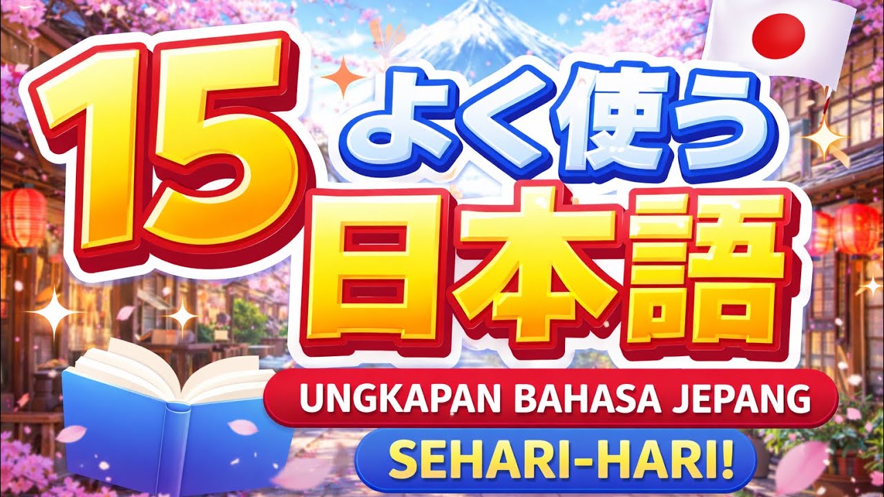 Belajar Bahasa Jepang 🎌 15 Ungkapan Sehari-hari yang Paling Sering Dipakai (Wajib Hafal!)