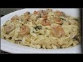 How to make a shrimp alfredo with linguine step by step